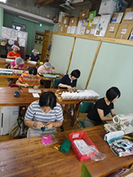 まんぼうでの一日　作業写真